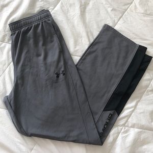 Grey Under Armour Boys Sweatpants